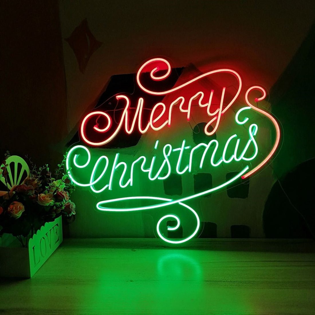 Merry Christmas Neon Sign Led Signs For Party - Shineneon