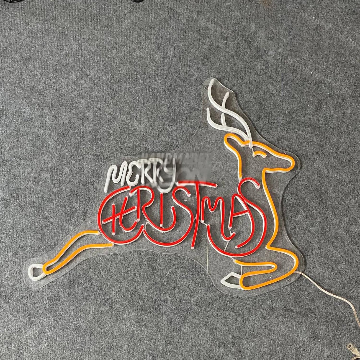 Merry Christmas Reindeer Led Neon Sign | Shineneon