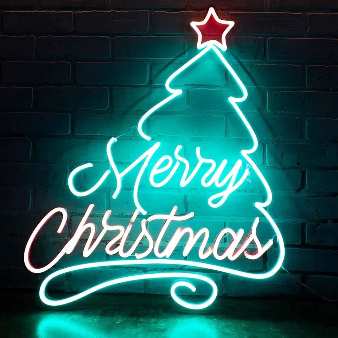 Merry Christmas Tree Led Sign Business Neon Signs - Shineneon