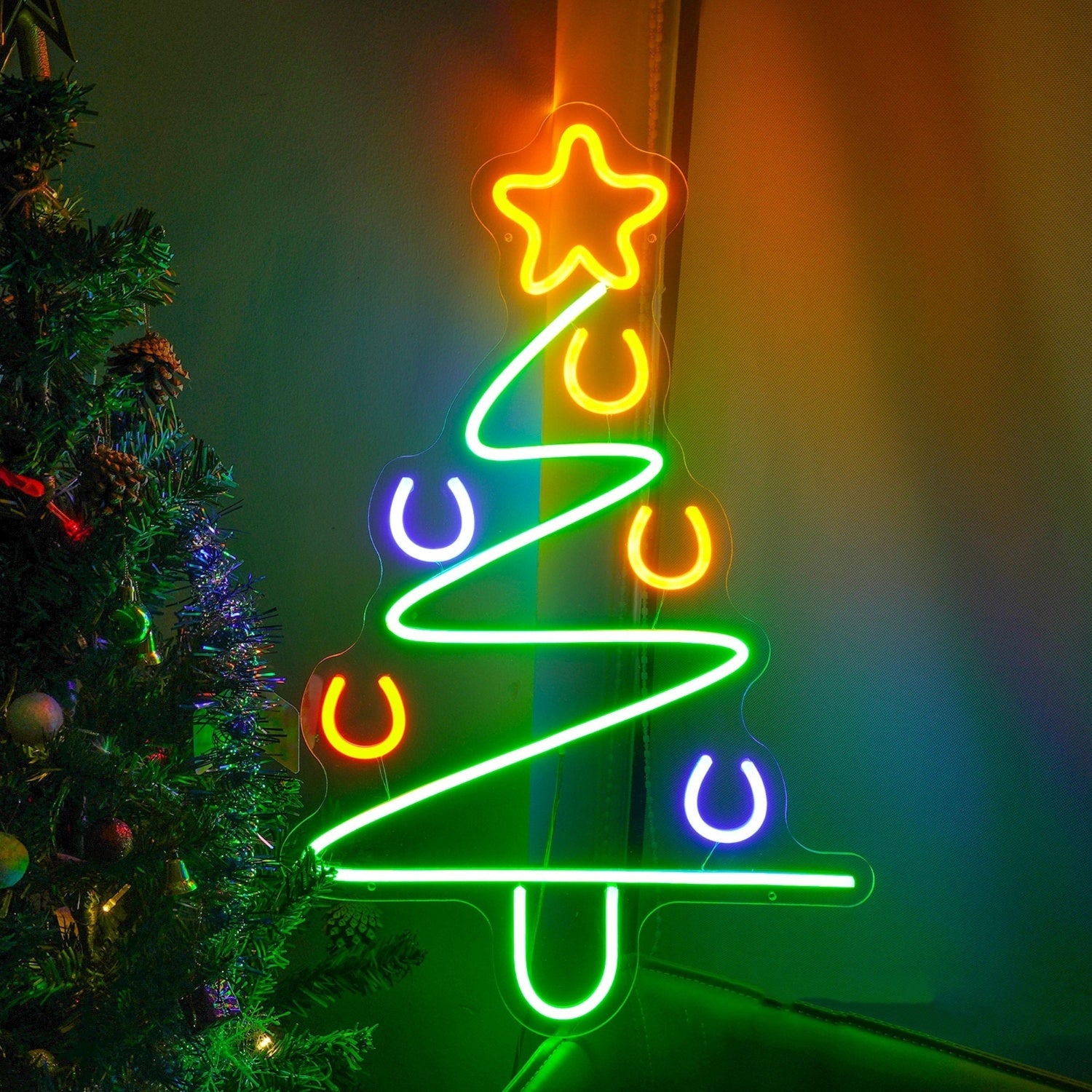 Merry Christmas Tree Xmas Neon Sign Led Sign For Christmas Eve | Shineneon