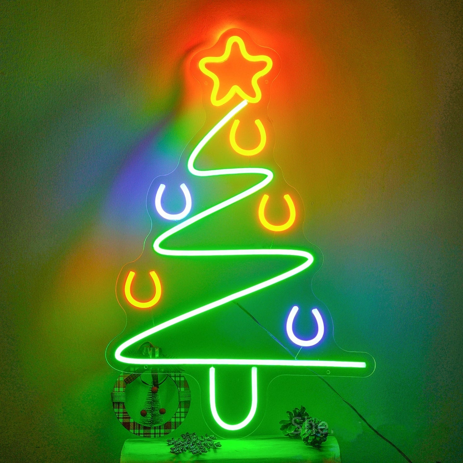 Merry Christmas Tree Xmas Neon Sign Led Sign For Christmas Eve | Shineneon