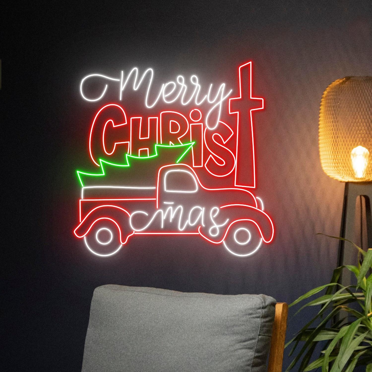 Merry Christmas Truck Led Neon Sign | Shineneon