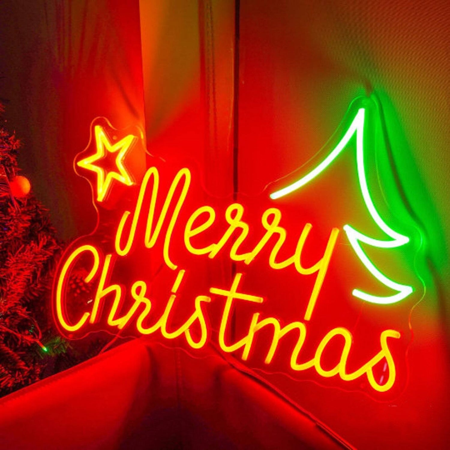 Merry Christmas Xmas Neon Sign Led Sign For Christmas Eve | Shineneon