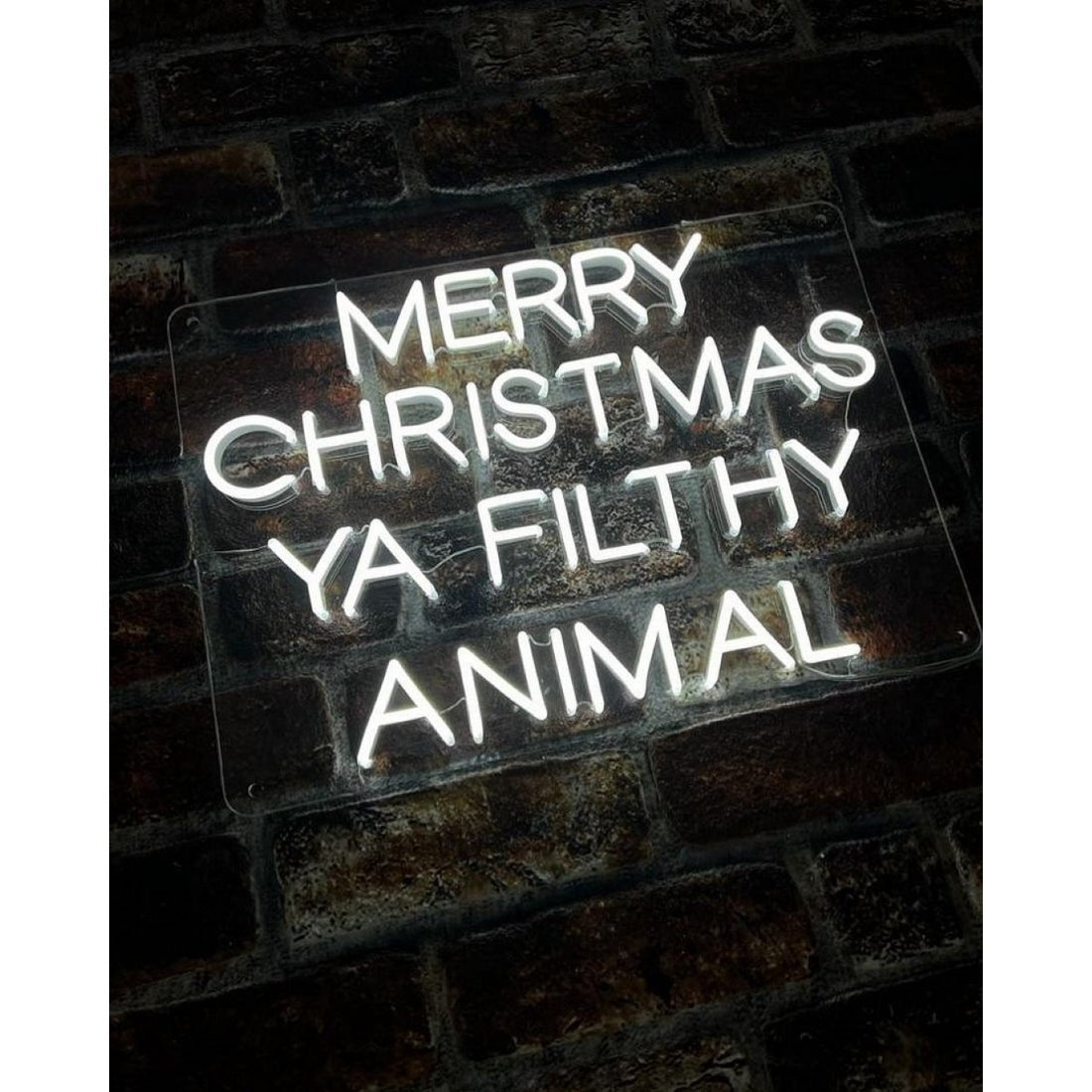 Merry Christmas Ya Filthy Animal Led Sign Business Neon Sign - Shineneon