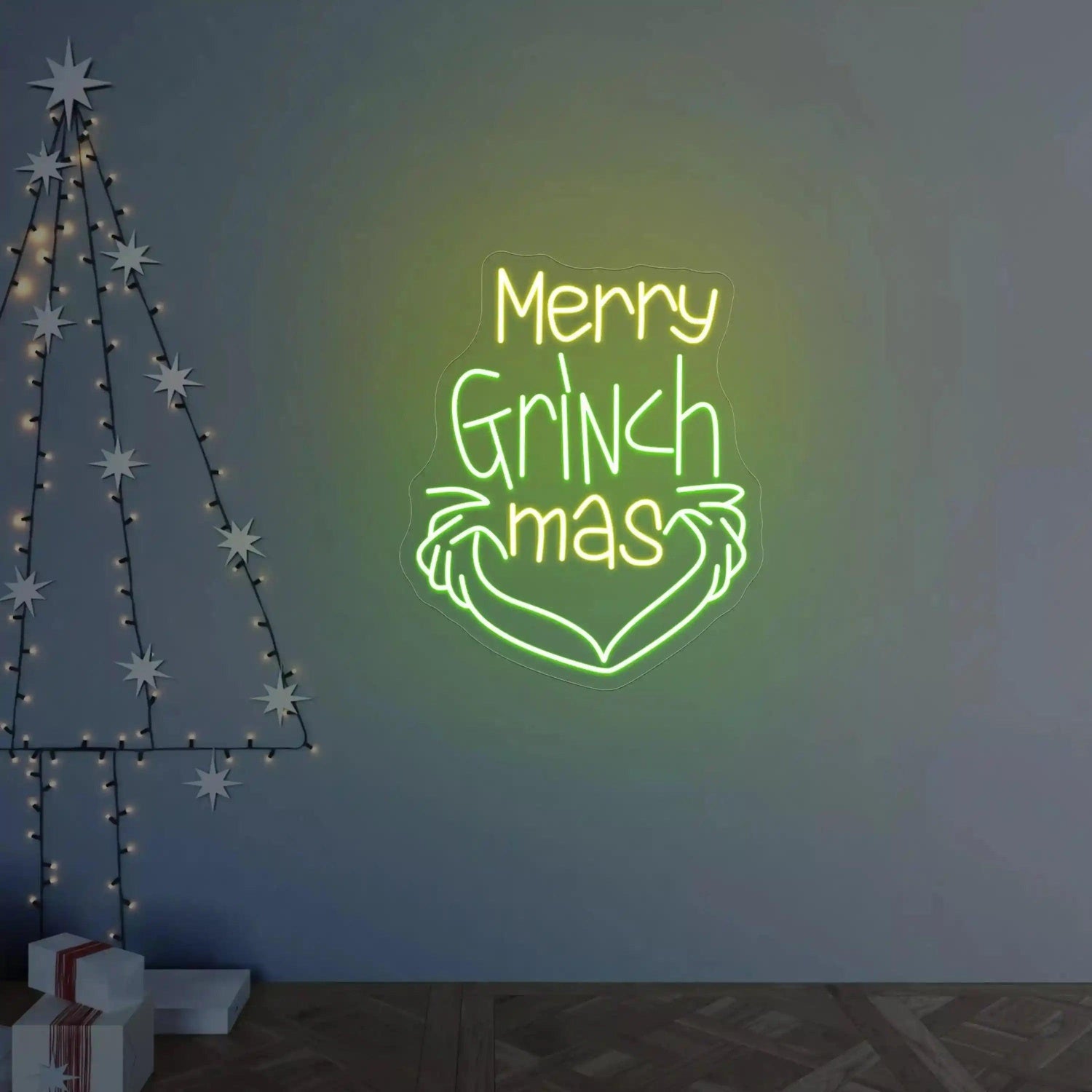 Merry Grinchmas LED Neon Sign Christmas Home Decor | Shineneon