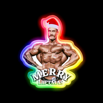 Merry Liftmas Gym Fitness Led Neon Sign Rgb Color