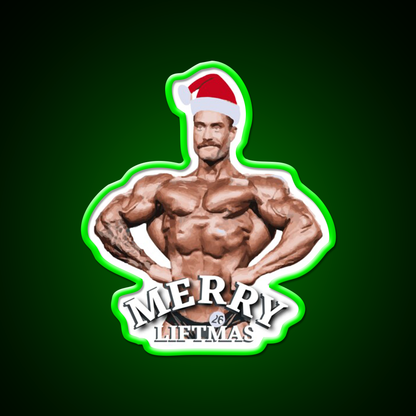 Merry Liftmas Gym Fitness Led Neon Sign Rgb Color