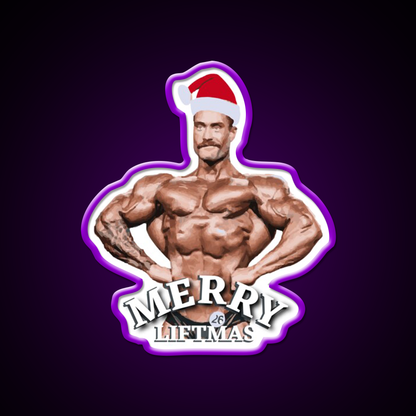 Merry Liftmas Gym Fitness Led Neon Sign Rgb Color