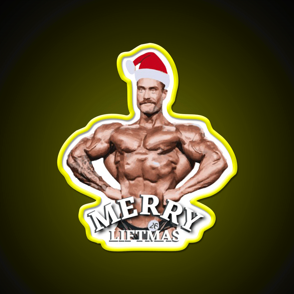 Merry Liftmas Gym Fitness Led Neon Sign Rgb Color