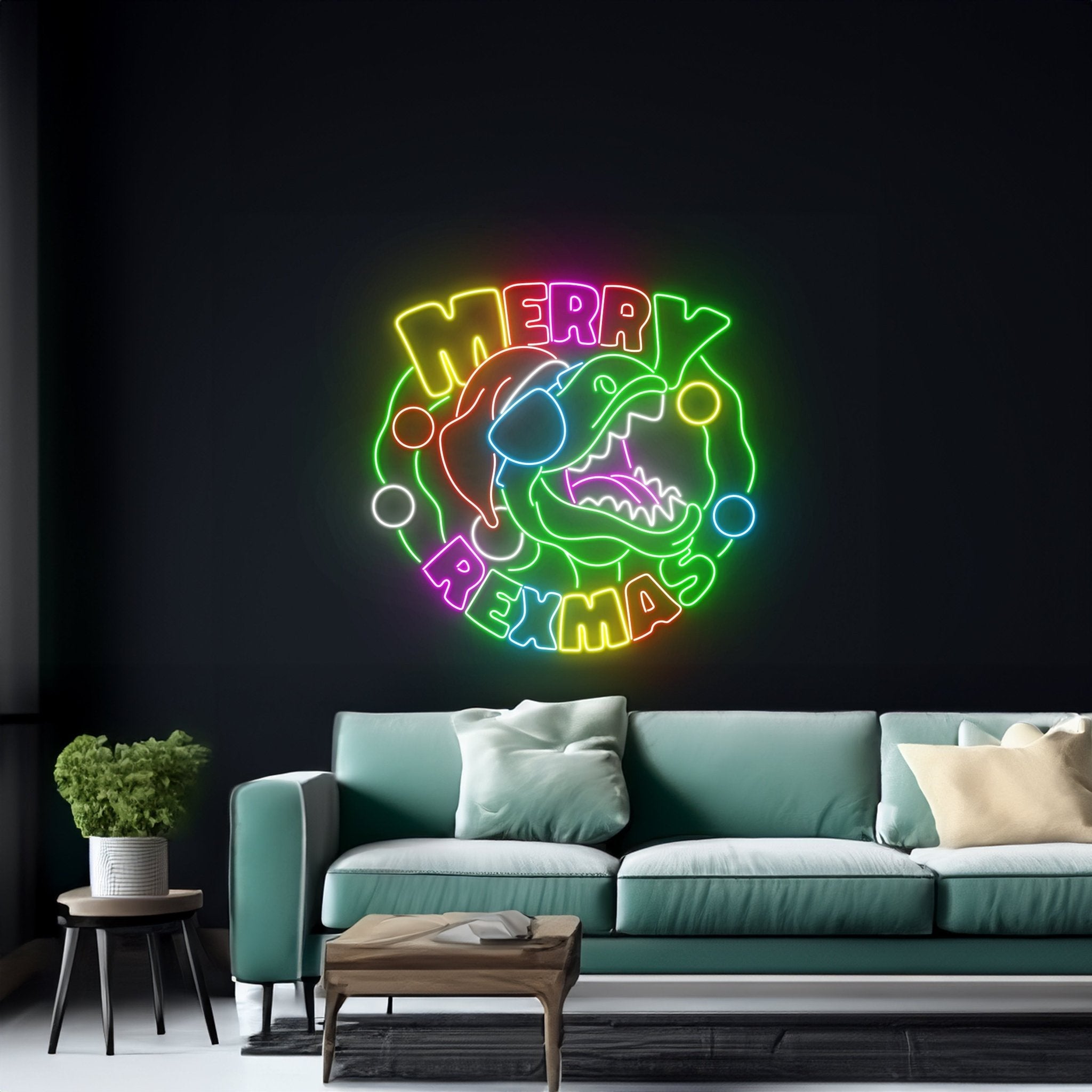 Merry Rex Mas Neon Sign - Shineneon