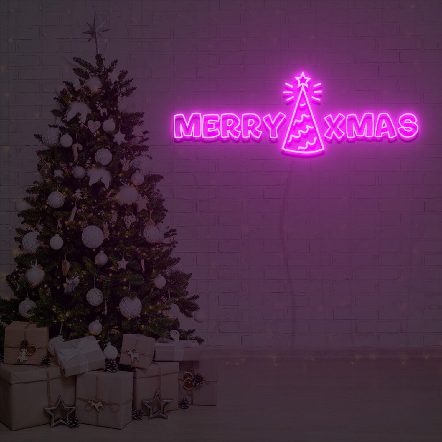 Merry Xmas Neon Sign Fashion Neon Sign For Home Party | Shineneon