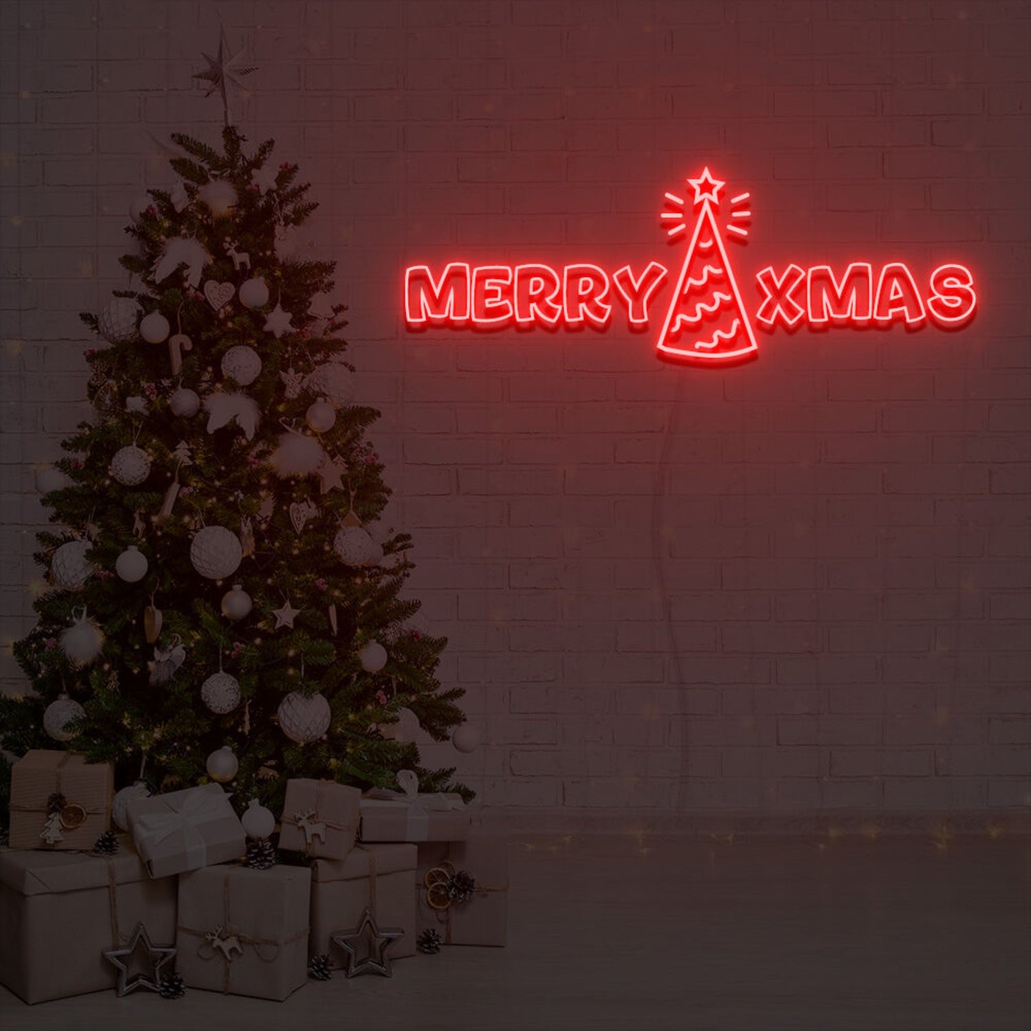 Merry Xmas Neon Sign Fashion Neon Sign For Home Party | Shineneon
