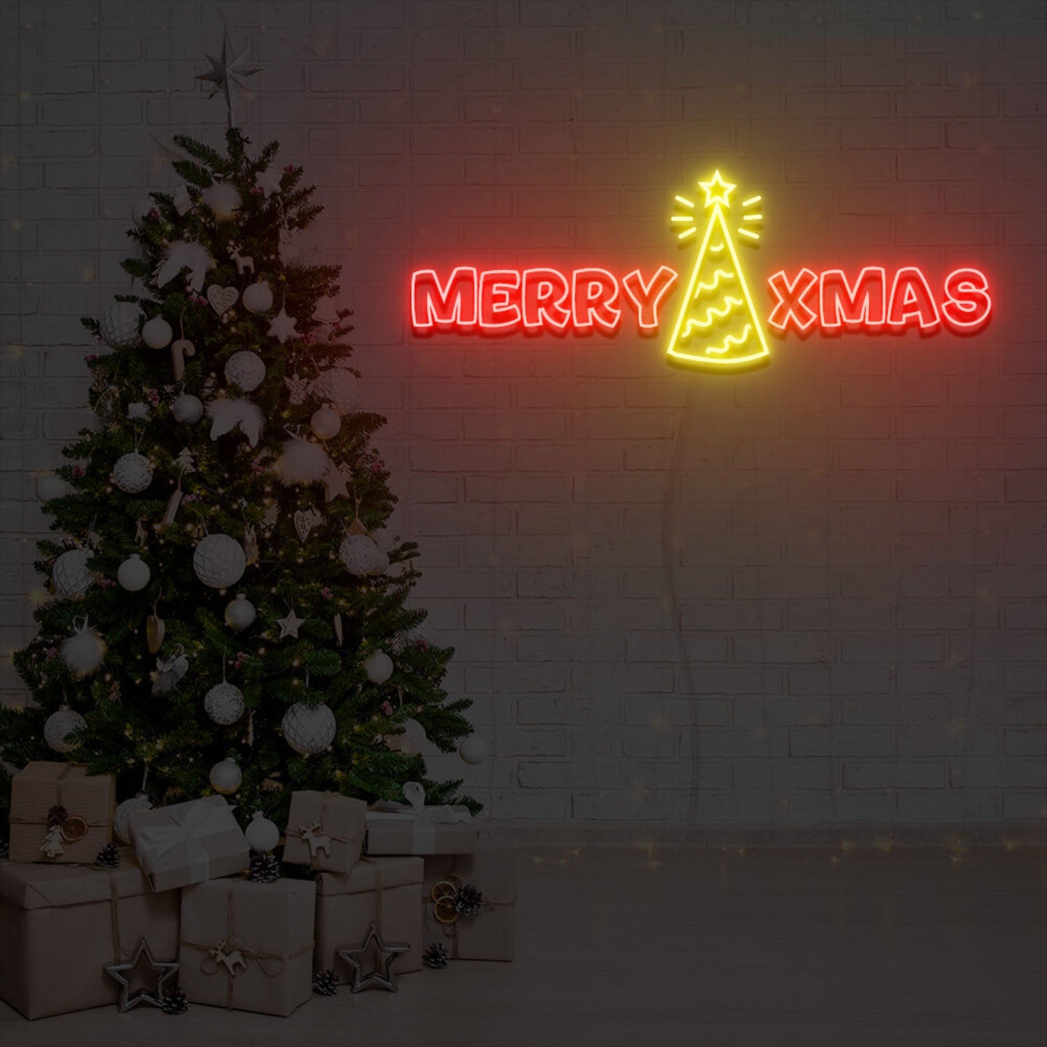 Merry Xmas Neon Sign Fashion Neon Sign For Home Party | Shineneon