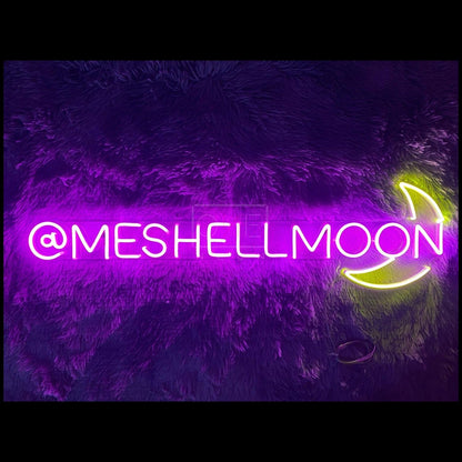 Meshellmoon Pink-Yellow Led Neon Sign For Home Bedroom Decor | Shineneon