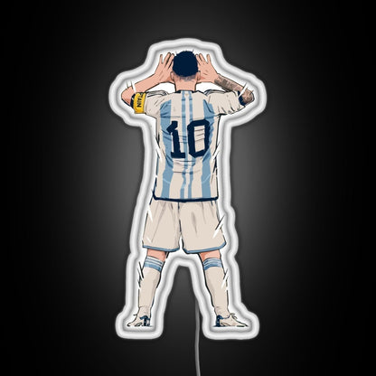 Messi Vs Netherlands World Cup Qatar 2022 Rgb Neon Sign