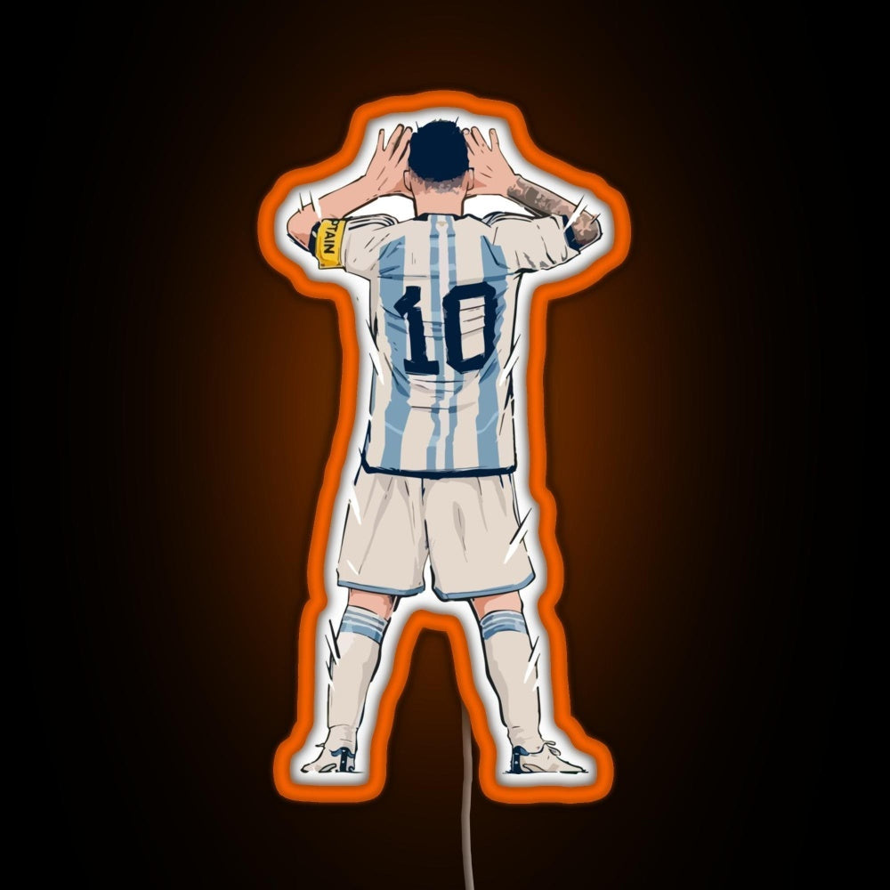 Messi Vs Netherlands World Cup Qatar 2022 Rgb Neon Sign