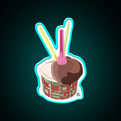 Messina Gelato Ice Cream Snack Food Led Neon Sign Rgb Color - Shineneon