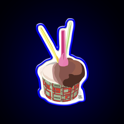 Messina Gelato Ice Cream Snack Food Led Neon Sign Rgb Color - Shineneon