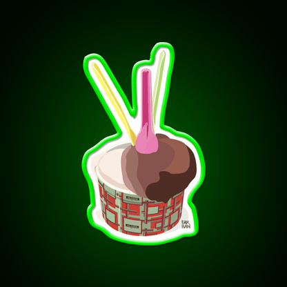 Messina Gelato Ice Cream Snack Food Led Neon Sign Rgb Color - Shineneon