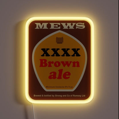 Mew Langtons Brown Ale Rgb Led Neon Sign