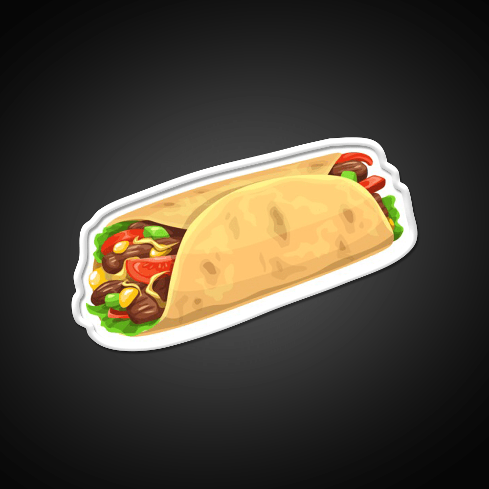 Mexican Bean Burrito Fast Food Led Neon Sign For Burger Place Rgb Color - Shineneon