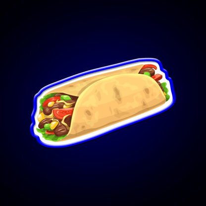 Mexican Bean Burrito Fast Food Led Neon Sign For Burger Place Rgb Color - Shineneon