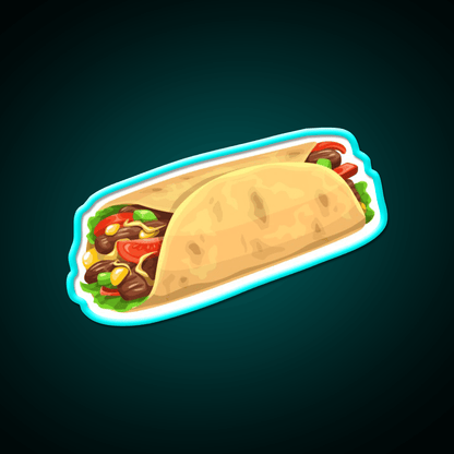 Mexican Bean Burrito Fast Food Led Neon Sign For Burger Place Rgb Color - Shineneon