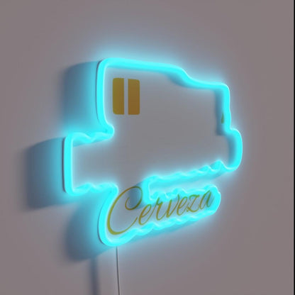 Mexican Beer Necesito Cerveza Funny Rgb Led Neon Sign