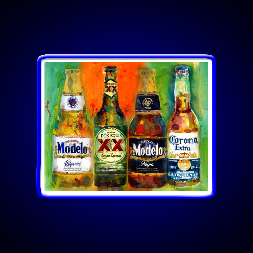 Mexican Beers Bright Colors Bar Deco Beer Bar Decor Led Neon Sign Rgb Color - LED neon sign view 5