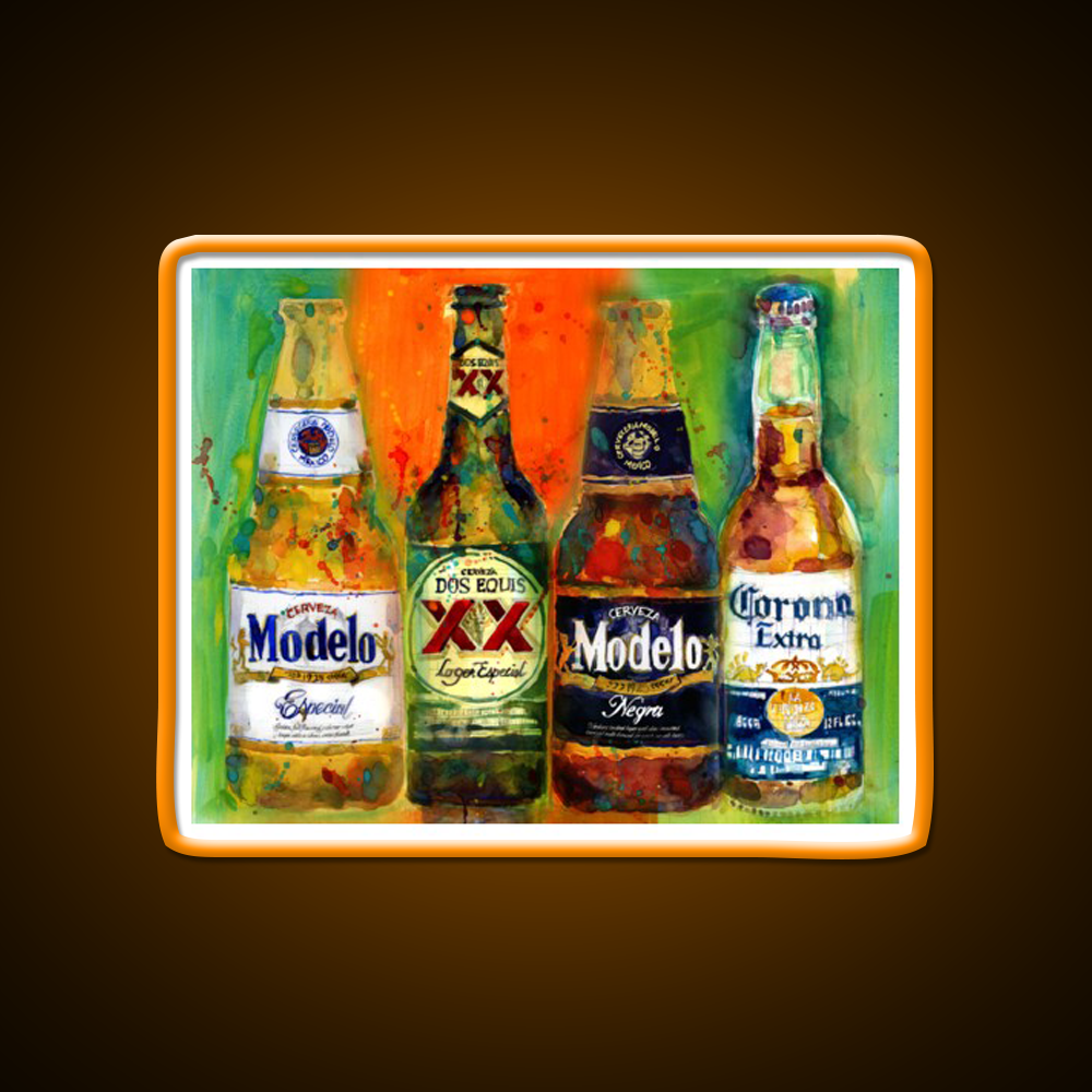 Mexican Beers Bright Colors Bar Deco Beer Bar Decor Led Neon Sign Rgb Color - LED neon sign view 6