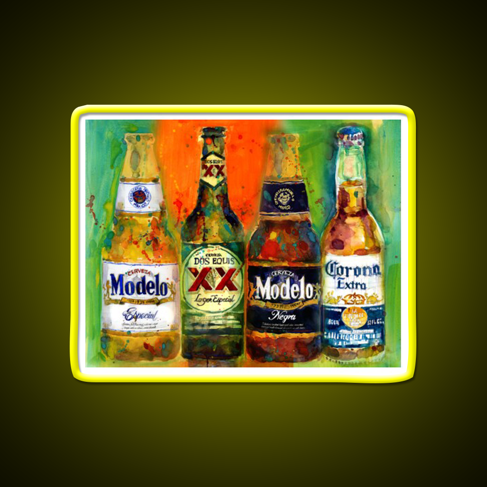 Mexican Beers Bright Colors Bar Deco Beer Bar Decor Led Neon Sign Rgb Color - LED neon sign view 7