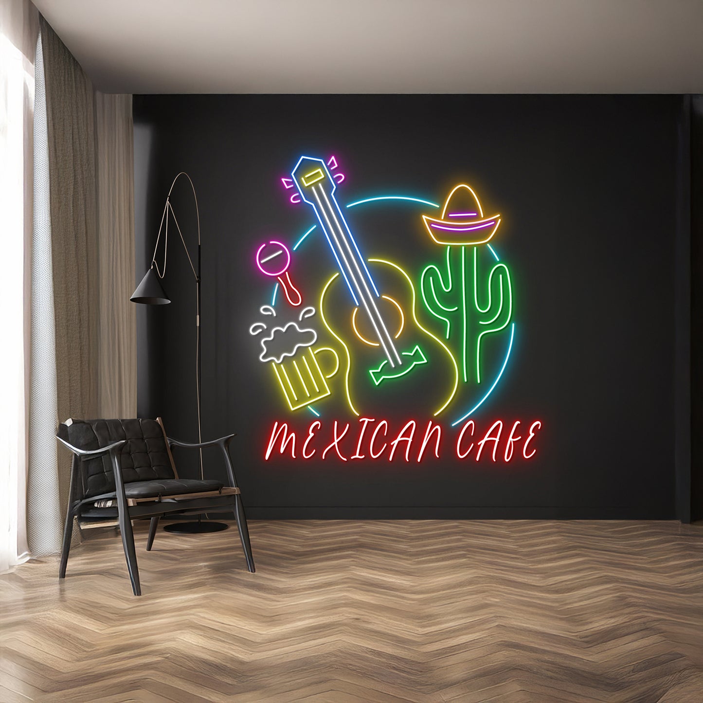 Mexican Cafe Neon Signs Bar Club Wall Art Decor