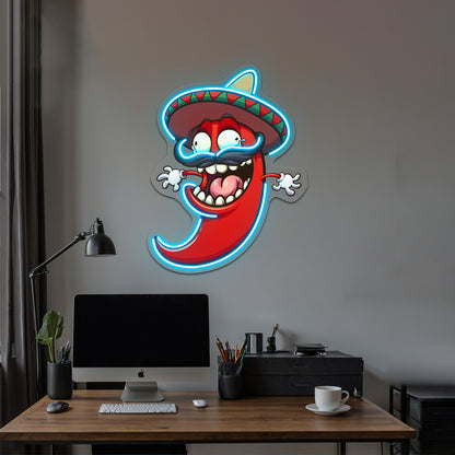 Mexican Chili Pepper Wall Artwork Neon Signs