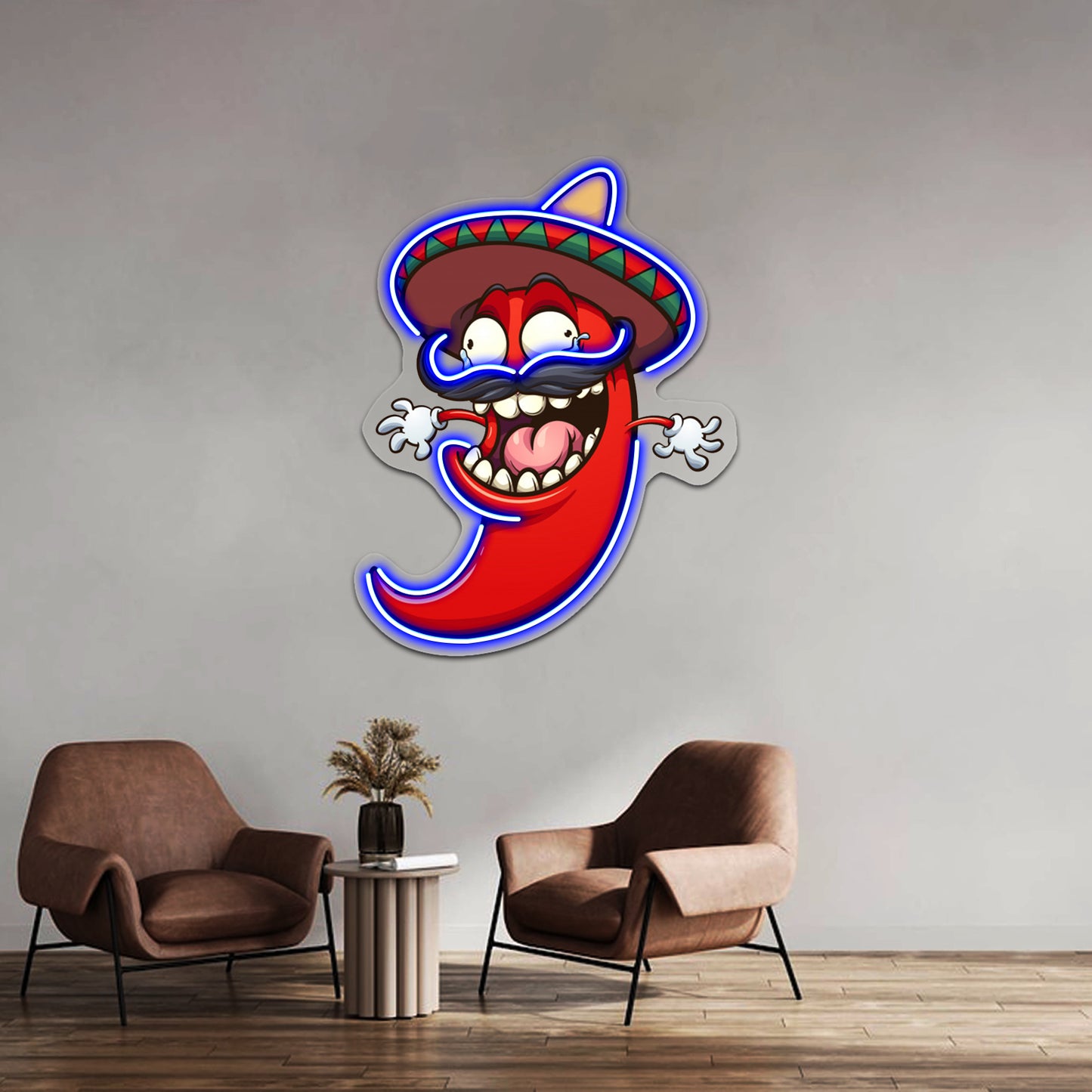 Mexican Chili Pepper Wall Artwork Neon Signs