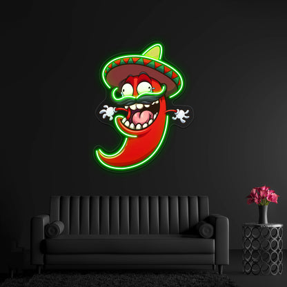 Mexican Chili Pepper Wall Artwork Neon Signs