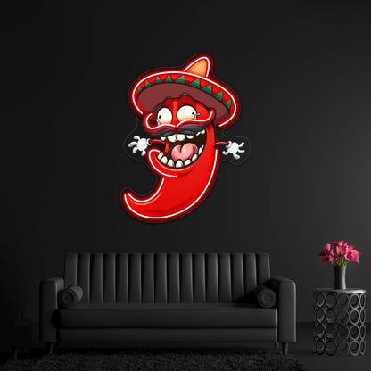 Mexican Chili Pepper Wall Artwork Neon Signs