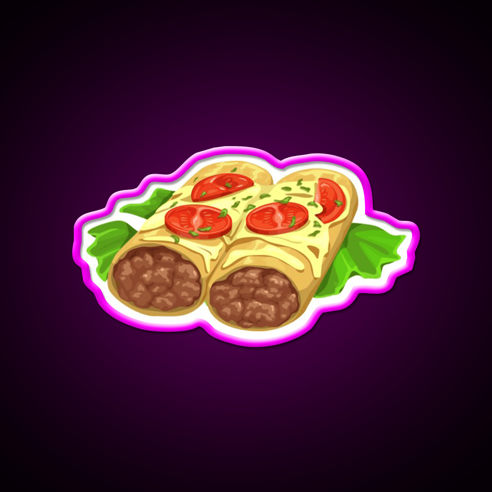 Mexican Enchiladas Fast Food Led Neon Sign For Burger Place Rgb Color - Shineneon