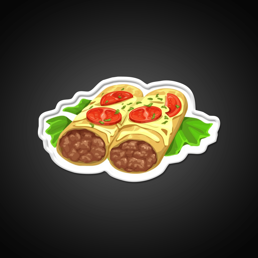 Mexican Enchiladas Fast Food Led Neon Sign For Burger Place Rgb Color - Shineneon