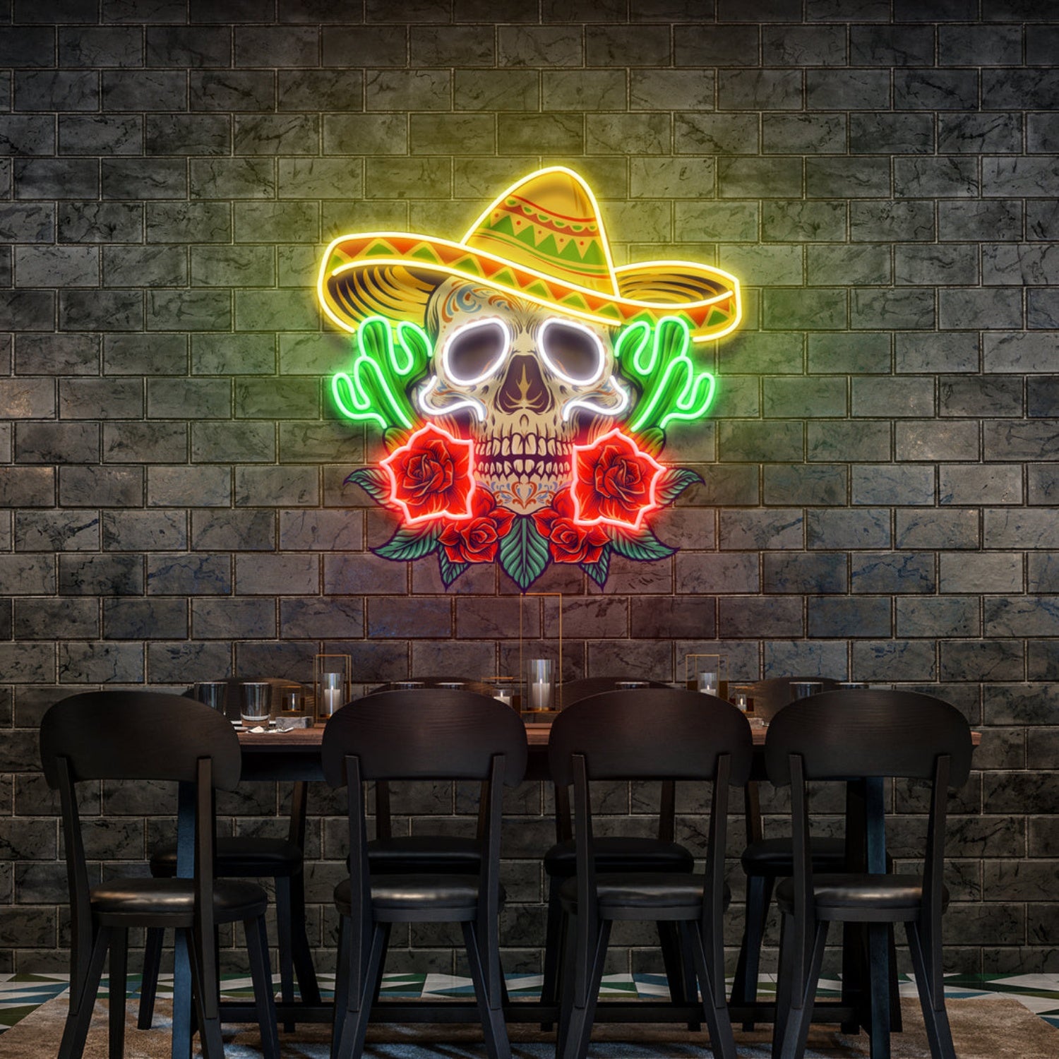 Mexican Food Restaurants Acrylic Artwork Led Neon Sign | Shineneon