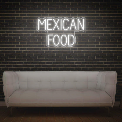 Mexican Food Warm Yellow Retro Led Neon Sign For Cafe Restaurant Wall Decor | Shineneon
