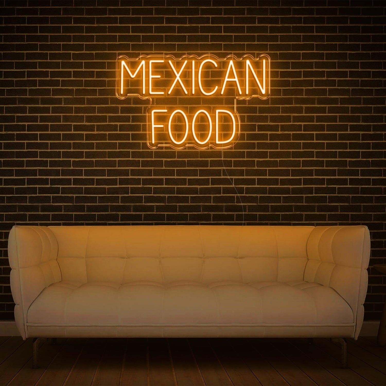 Mexican Food Warm Yellow Retro Led Neon Sign For Cafe Restaurant Wall Decor | Shineneon