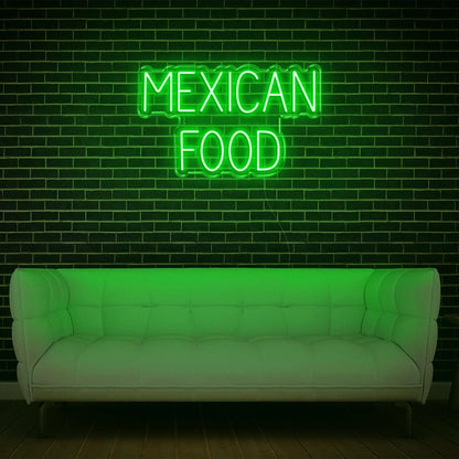 Mexican Food Warm Yellow Retro Led Neon Sign For Cafe Restaurant Wall Decor | Shineneon