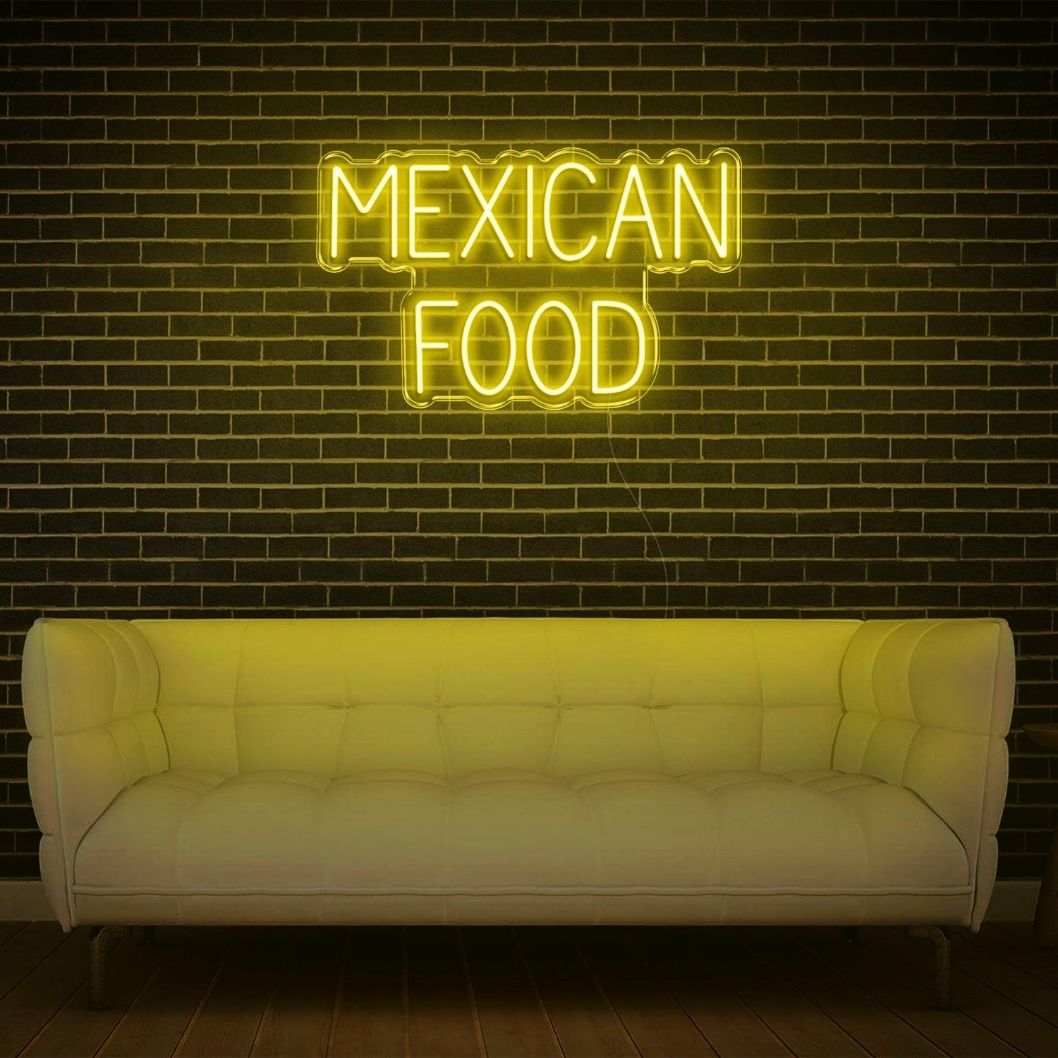 Mexican Food Warm Yellow Retro Led Neon Sign For Cafe Restaurant Wall Decor | Shineneon