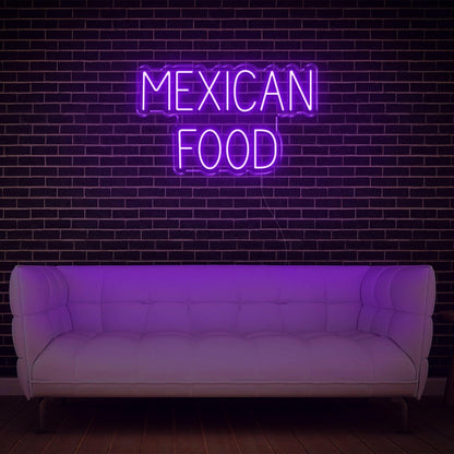 Mexican Food Warm Yellow Retro Led Neon Sign For Cafe Restaurant Wall Decor | Shineneon