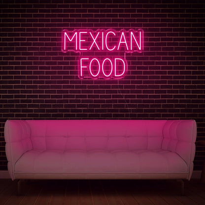 Mexican Food Warm Yellow Retro Led Neon Sign For Cafe Restaurant Wall Decor | Shineneon