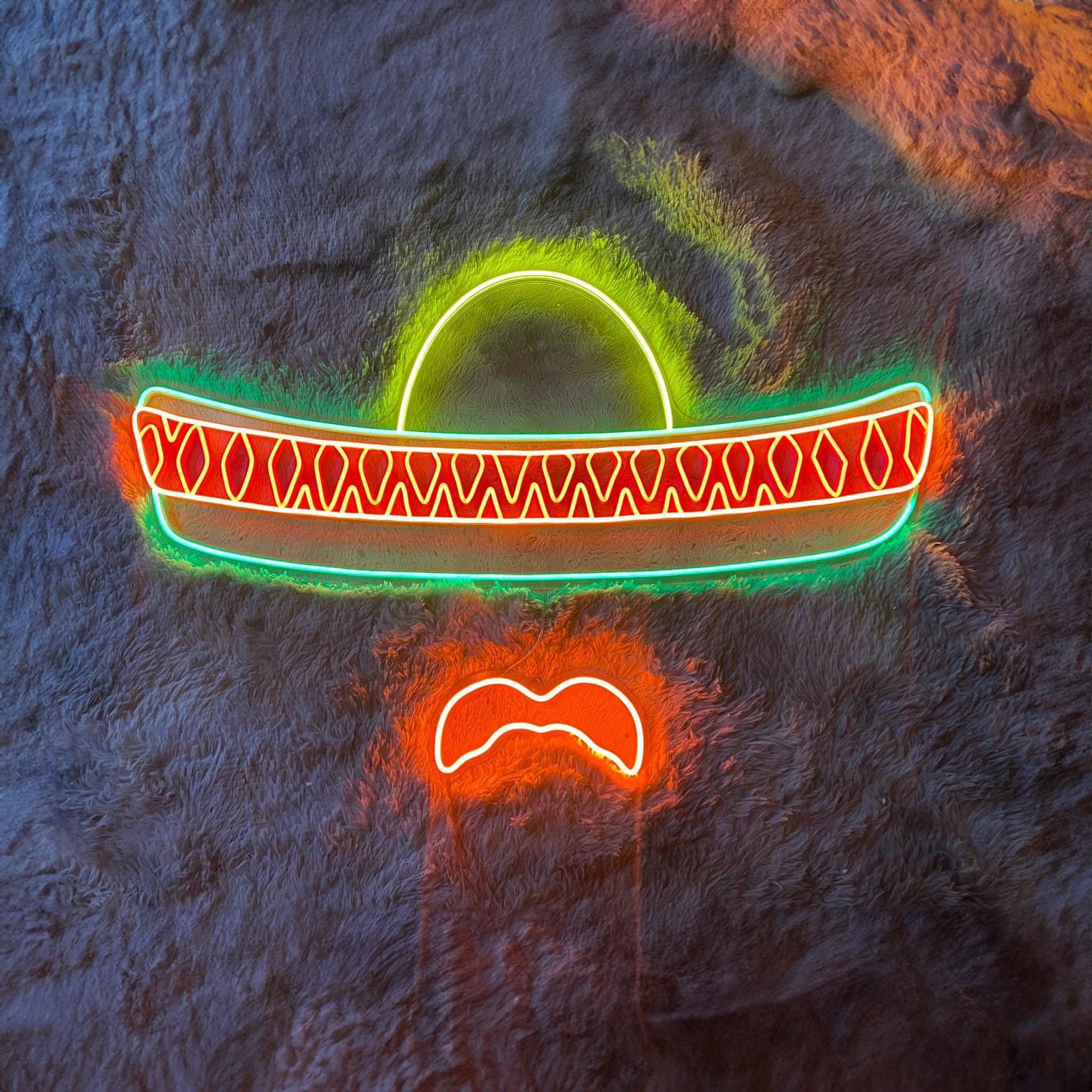 Mexican Man Hat Fiesta Sombrero Led Sign - Shineneon