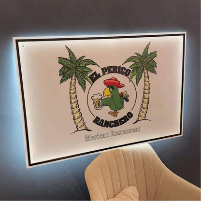 Mexican Restaurant Acrylic Business Logo Sign - Shineneon