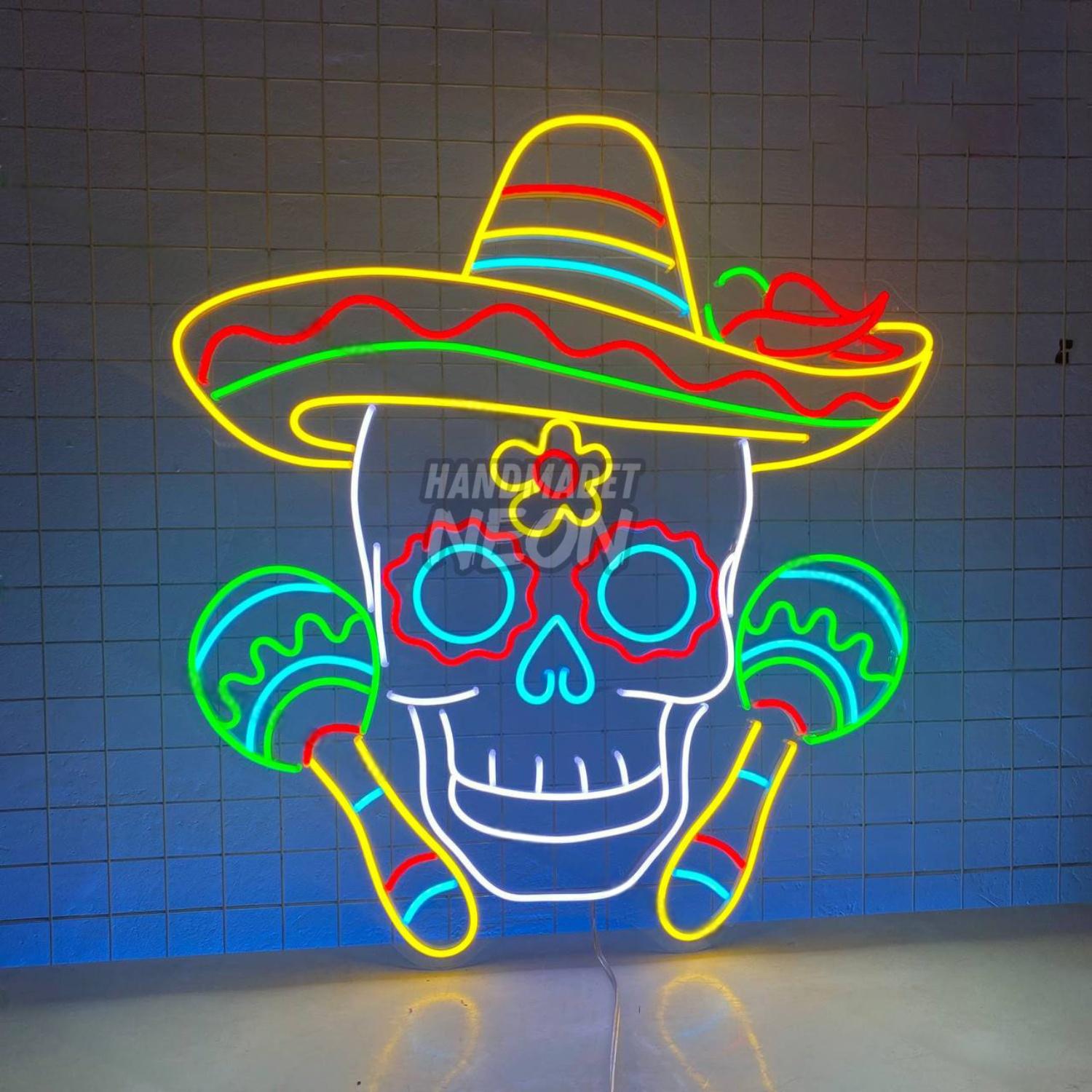 Mexican Skull Led Neon Sign Led Decor | Shineneon