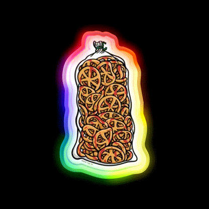 Mexican Snacks Snack Food Led Neon Sign Rgb Color - LED neon sign close-up detail