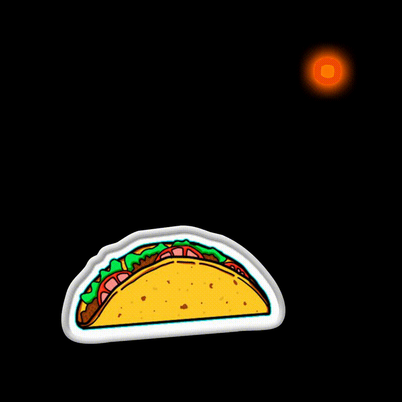Mexican Taco Led Neon Sign Mexican Food Sign Rgb Color - LED neon sign close-up detail